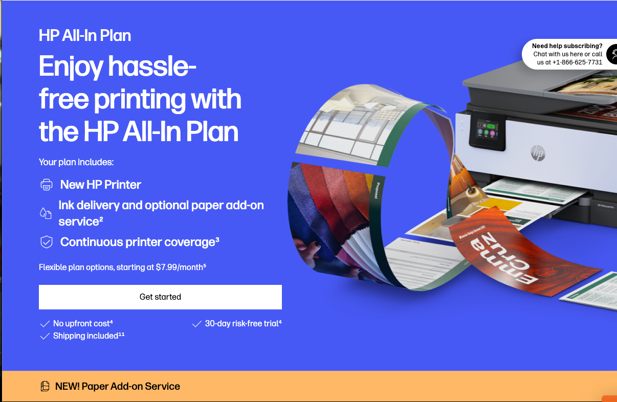 HP All-In Plan project