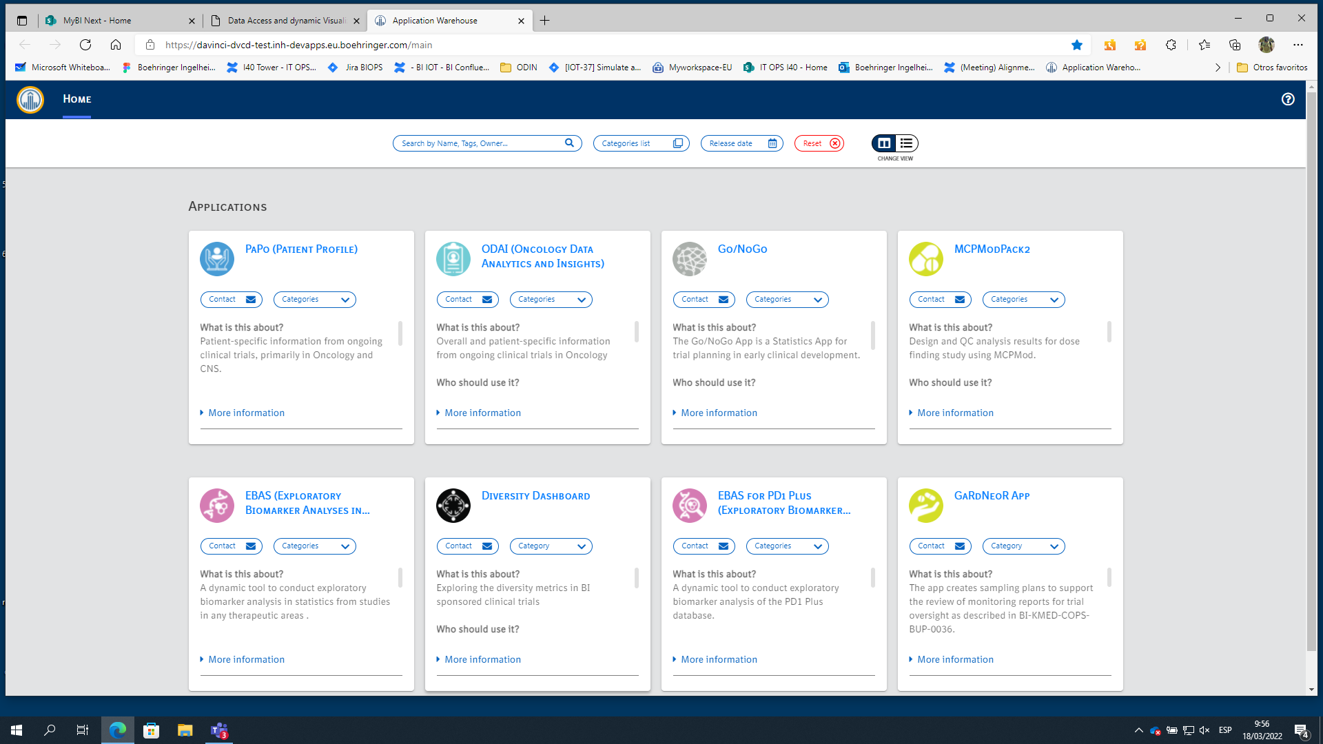 Boehringer Ingelheim DAVINCI Clinical Research Platform